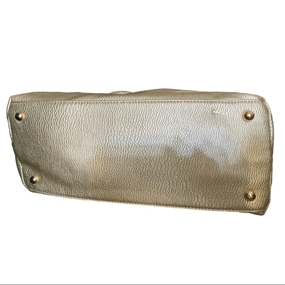 Ruby Collection Large Bag with Wallet & long strap Gold with Gold hardware. - Picture 6 of 16